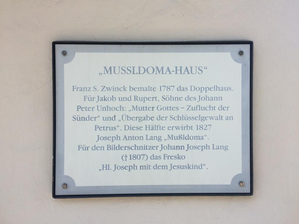 Im Lueftlmalereck, Mussldomahaus Apartment